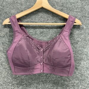 New Moona Bra Bralette Bra Women M Medium Pink Push Up Opaque Front Closure